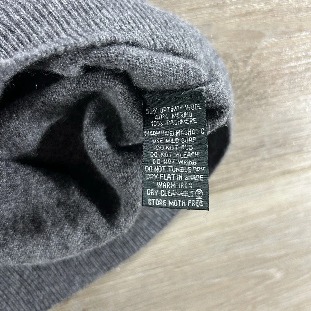 Rodd & Gunn Mens Medium‎ Merino Wool Cashmere Blend Gray Pullover Sweater
